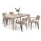 Set mobilier de grădină Fujuli 4+1 cappuccino