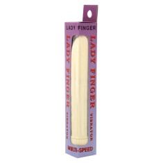 Ladyfinger - Minivibrator, alb, 13 cm