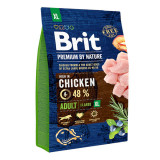 Brit Premium By Nature, Adult Giant Breed, XL, Pui, hrană uscată c&acirc;ini, 3kg