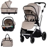 Cumpara ieftin Carucior Chipolino Aurora 3 in 1 latte