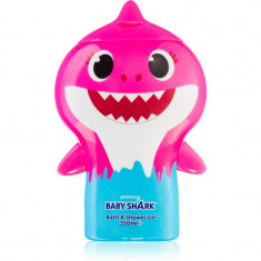 Corsair Baby Shark gel de dus si baie pentru copii Pink 350 ml