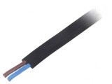 Cablu Electric 2x1,5mm2 Gumă Negru 300V