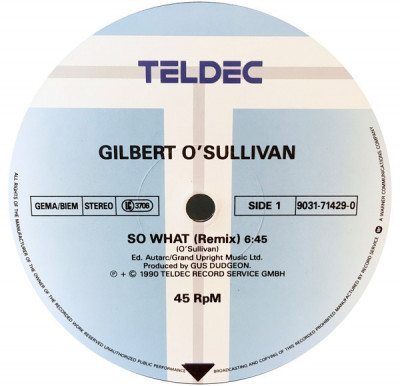 Gilbert O&amp;#039;Sullivan - So What (Vinyl) foto