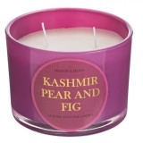 Lum&acirc;nare Decorativă, Kashmir, Aromă Pere și Smochine, Culoare Mov, 11x8cm, 20 Ore de Ardere