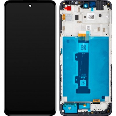 Display cu Touchscreen Motorola Moto E32s / E22s, cu Rama, Negru, Service Pack 5D68C20795 foto
