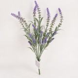 Planta artificiala decorativa lavanda, 7 ramuri, 45 cm, set 2 bucati