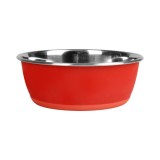 CASTRON PENTRU CAINI,TOBIAS RED M, INSCRIPTIONABIL CU CRETA 13CM / 500ML, flamingo