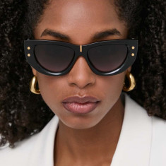 Balmain ochelari de soare B - MUSE femei, culoarea negru, BPS-151A