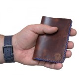 Cumpara ieftin Portofel Barbati Piele Naturala Maro-Roscat Jack M Personalizabil | Portmoneu Elegant Slim Carduri Bancnote Monede Elyk Creation