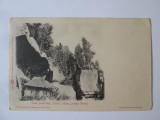 Carte postala Casa pustnicului,schitul Sihlea(Agapia) județul Neamț circa 1900, Necirculata, Printata