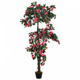 Plantă Artificială Rododendron Cu Ghiveci Roz 165 cm 280198, General