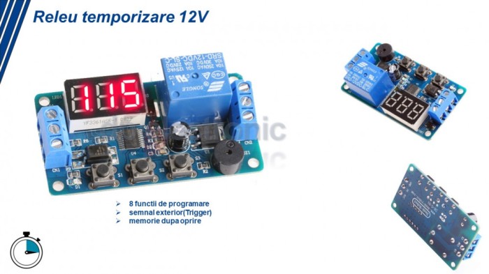 Releu temporizator 12V