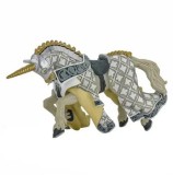 Figurina Papo Personaje medievale fantastice - Calul cavalerului Unicorn