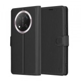 Husa pentru Honor X9c / Magic7 Lite, Techsuit, Leather Folio, Neagra