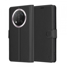 Husa pentru Honor X9c / Magic7 Lite, Techsuit, Leather Folio, Neagra