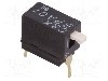Intrerupator DIP, 2 pozitii, montare THT, 1 sectiuni, C&amp;K - BPA01B