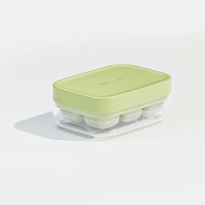 Forma pentru gheata cu presa , din silicon alimentar, 6 cuburi, caserola pentru depozitare, usor de folosit si curatat foto