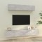 Gossi set dulap tv, 4 piese, gri beton, lemn prelucrat