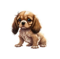 Sticker decorativ English Cocker, Maro, 56 cm, 5575ST foto