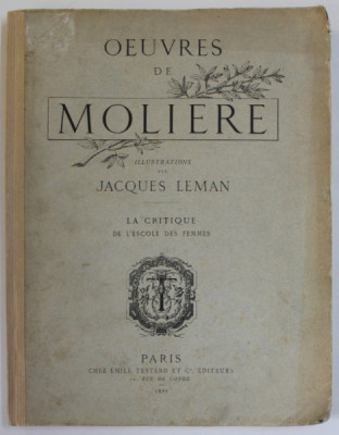 OEUVRES DE MOLIERE , illustrations par JACQUES LEMAN , 1888 foto