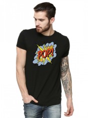 Tricou barbati negru - POP - 2XL