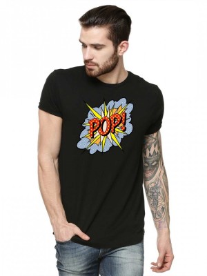 Tricou barbati negru - POP - M foto