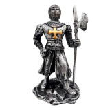 Cumpara ieftin Statueta decorativa, Soldat in armura, Argintiu, 16 cm, 1950G-1