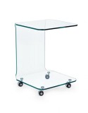 Cumpara ieftin Masuta din sticla transparenta Iride 45 cm x 45 cm x 60 h