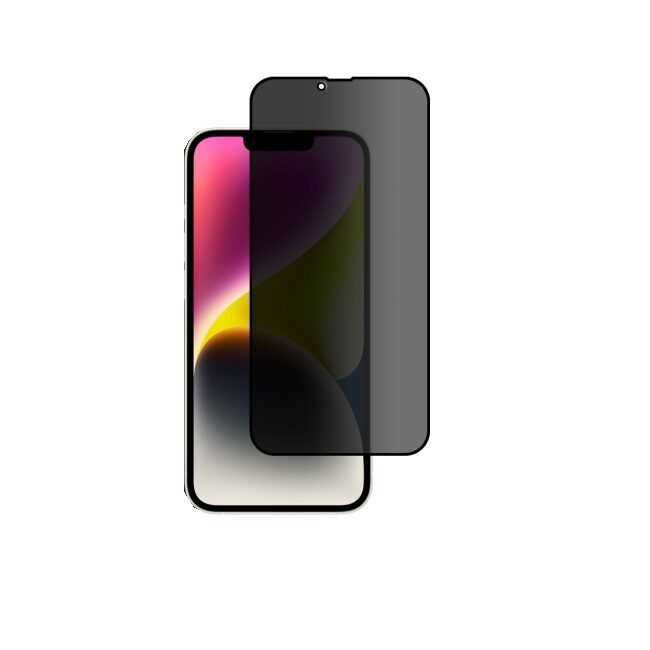 Folie Sticla Compatibila cu Apple iPhone 13 Pro Max,iPhone 14 Plus Hofi Premium Glass Privacy Black