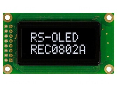 Ecran OLED Alfanumeric 8x2 58x32mm Alb 16 Pin foto