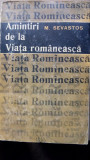 M. Sevastos - Amintiri de la Viata Romaneasca (1966)