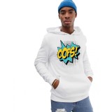 Hanorac Barbati Alb - Oops - XL