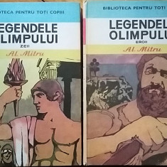 Alexandru Mitru - Legendele Olimpului (Zeii + Eroii) (2 volume, 1983) cartonata