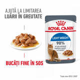 Cumpara ieftin Royal Canin Light Weight Care Adult hrana umeda pisica, limitarea cresterii in greutate (in sos), 12 x 85 g
