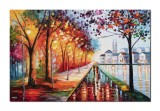 Cumpara ieftin Tablou pictat manual GIGANT, Impreuna pentru totdeauna (8) - 150x100cm ulei pe panza in cutit efect 3D