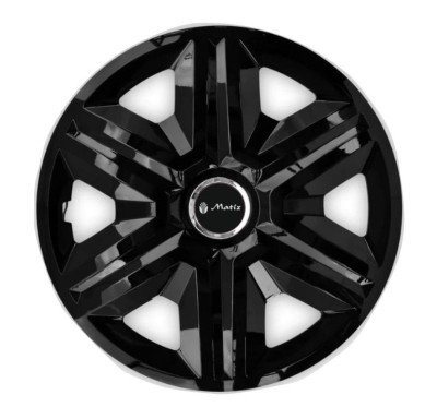 Set 4 Capace Roti pentru Matiz, model Fast Black, R15 foto