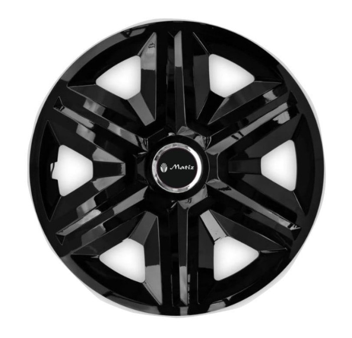Set 4 Capace Roti pentru Matiz, model Fast Black, R15