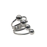 Inel, jolie silver, argint 925 cu bile in diagonala m 54