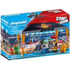 Set Stunt Show Playmobil - Cort Reparatii Auto foto