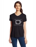 Tricou dama negru - Cup of care - XL, THEICONIC