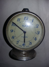 Ceas vechi de masa Slava,NEFUNCTIONAL,ceas in starea care se vede,T.GRATUIT foto