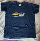 Tricou vintage SH El Verdadero Sabor de Peru , Coka Cola, bumbac, marimea M, bleumarin spre negru