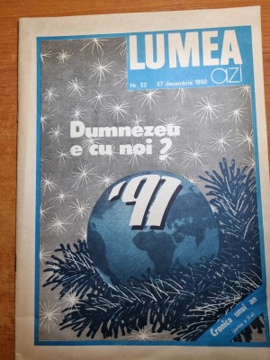 lumea 27 decembrie 1990-numar de craciun si anul nou,1 an de la revolutie foto