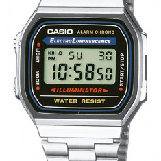 Ceas unisex CASIO Retro Vintage Casual UNX DIG SS BLK