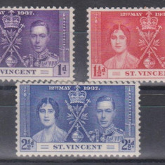 Anglia / Colonii, 1937 - ST. VINCENT - Omnibus, nestampilate, MH (om)