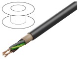 Cablu N2XH 4G2,5mm2 Cu LSZH negru 600V/1000V