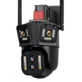 Camera de Supraveghere WIFI 8K, 12MP, Zoom 10X, 4 lentile, 3 ecrane