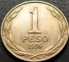 Moneda 1 PESO - CHILE, anul 1976 * cod 640 B, America Centrala si de Sud