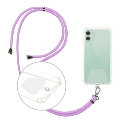 Universal neck strap for phones violet foto