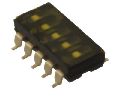 Comutator DIP-SWITCH 5 secțiuni ON-OFF foto